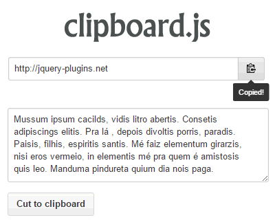 Copy to Clipboard without Flash with Clipboard.js